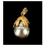 Jewelry 14kt Yellow Gold Pearl Pendant