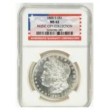 Coin 1880-S  Morgan Silver Dollar NGC MS62