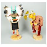 Lot of 2 Wooden Kachinas