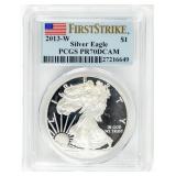 Coin  2013-W American Silver Eagle PCGS PR70DCAM