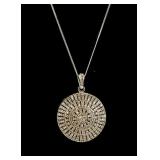 Jewelry Sterling Silver Diamond Necklace