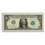 Currency 2013 Binary $1 Federal Reserve Note BU