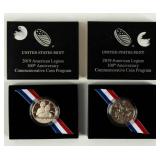 Coin (2) 2019 American Legion Half Dollars