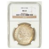 Coin 1901-O  Morgan Silver Dollar NGC MS63