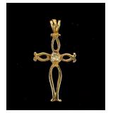 Jewelry 14kt Yellow Gold Cross Pendant