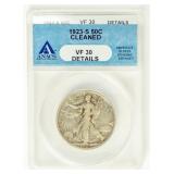 Coin 1923-S Walking Liberty Half Dollar ANACS VF*