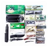 Knife Lot Of 13 Items Including Expandable Baton