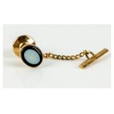 Jewelry 14kt Yellow Gold Opal Tie Tack