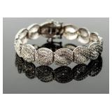 Jewelry Sterling Silver Diamond Bracelet
