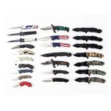 Lot of 24 Pocket Knives Devatac & Steel River
