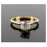 Jewelry 14kt Yellow Gold Clear Topaz Ring