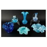 Lot Of 6 Vintage Fenton Glassware / Dishes