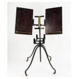 Antique Victorian Cast Iron Book / Bible Stand