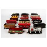 Large Lot Marx Toy Train Cars / Very Old Connector