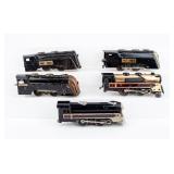 Lot Of 5 Early Marx Toy Train Engines