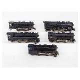 Lot Of 5 Marx Toy Train Engines