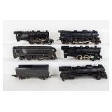 Lot of 6 American Flyer Train Engines & Tender