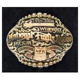 Sterling Silver National Finals Rodeo Belt Buckle
