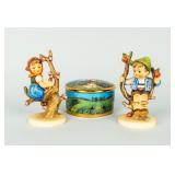 Lot of 3  Hummels and Music Box