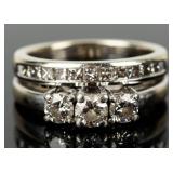 Jewelry Platinum & 14kt Gold Diamond Wedding Ring