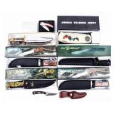 Knife Lot of 8 With Giant Pocket Knife