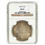 Coin 1899-O Morgan Silver Dollar NGC MS64