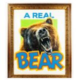 Artwork "A Real Bear" Oil On Canvas Rusty Rust