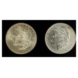 Coin (2) Morgan Silver Dollars 1888-O & 1889