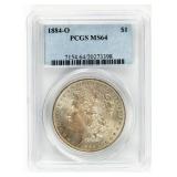 Coin 1884-O Morgan Silver Dollar PCGS MS64