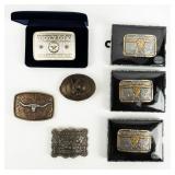 (7) Western Rodeo Style Belt Buckles Like New