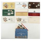 Coin (10) United States Mint Sets in Env. 1974 -93