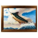 Artwork "The Blue Marlin" Oil On Canvas