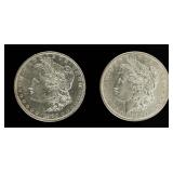 Coin (2) Morgan Silver Dollars 1880-O & 1880-S