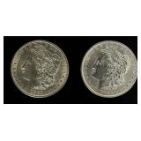 Coin (2) Morgan Silver Dollars 1885 & 1886