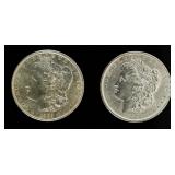 Coin (2) Morgan Silver Dollars 1889 & 1890