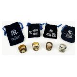 Jewelry - Lot of 4 NY Yankee WS Ring Replicas