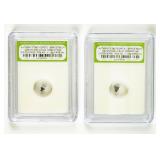 Set of 2 Meteorite Space Rocks