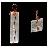 Jewelry 2 Selenite Pendants