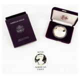 Coin 1986 Proof Amercan Silver Eagle w/ Box