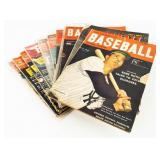 11 40s & 50s Baseball Magazines - Mantle, DiMaggio