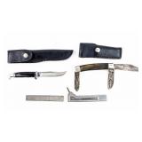Knife Vintage Lot Of 3 Knives, Buck & G.C. Co