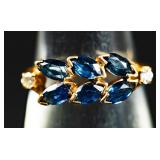 Jewelry 14kt Yellow Gold Sapphire Ring
