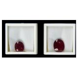 Lot of 2 African Ruby Gemstones