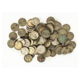 Coin (100) Jefferson 35% Silver Wartime Nickels