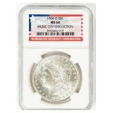 Coin 1904-O Morgan Silver Dollar NGC MS64
