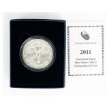 Coin 2011  American Silver Eagle Unc  w/ Box