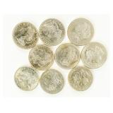 Coin (9) Morgan Silver Dollars 1921-P,D & S