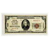 Currency $20 1929 National Currency Du Bois PA