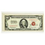 Currency $100 1966 Red Seal United States Note