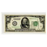 Currency $50 1928 Federal Reserve Note XF